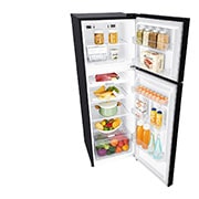 LG Kulkas 2 Pintu 272L gross/ 254L nett Inverter Smart Compressor dengan Door Cooling+™ dan Moving Ice Maker - Black Steel, GN-G272SXCB