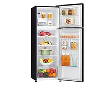 LG Kulkas 2 Pintu 272L gross/ 254L nett Inverter Smart Compressor dengan Door Cooling+™ dan Moving Ice Maker - Black Steel, GN-G272SXCB