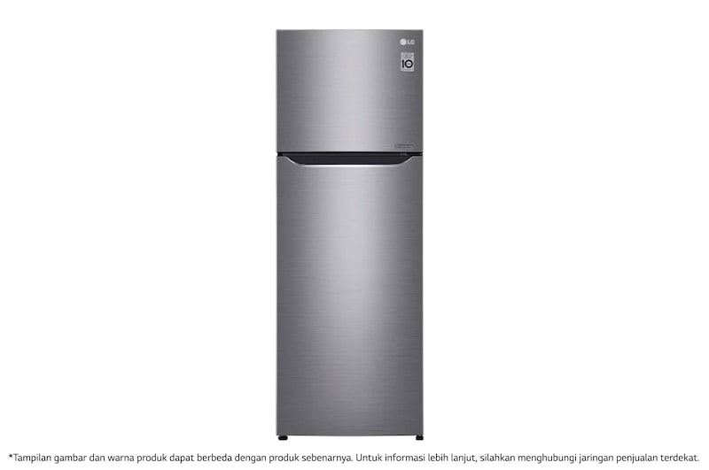 LG Kulkas 2 Pintu 333L gross / 312L nett Inverter Smart Compressor dan Door Cooling+™ - Platinum, GN-G372SLCB
