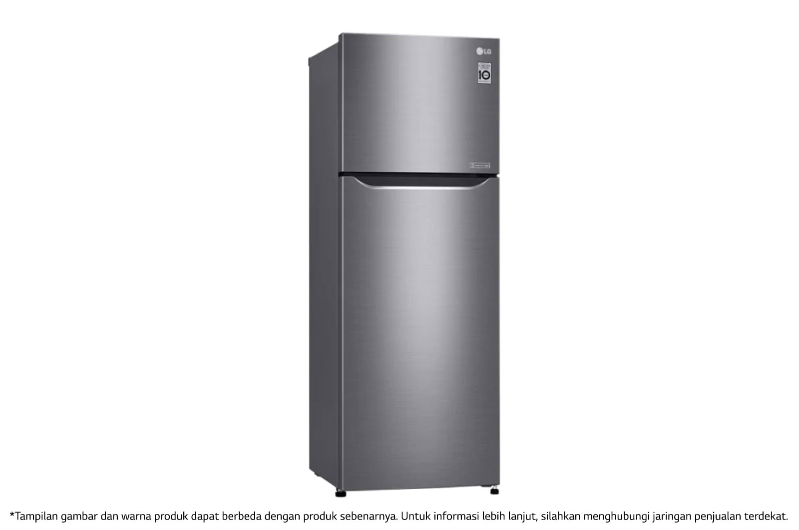 LG Kulkas 2 Pintu 333L gross / 312L nett Inverter Smart Compressor dan Door Cooling+™ - Platinum, GN-G372SLCB