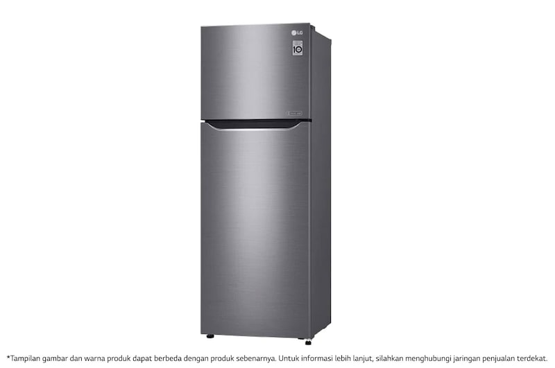 LG Kulkas 2 Pintu 333L gross / 312L nett Inverter Smart Compressor dan Door Cooling+™ - Platinum, GN-G372SLCB