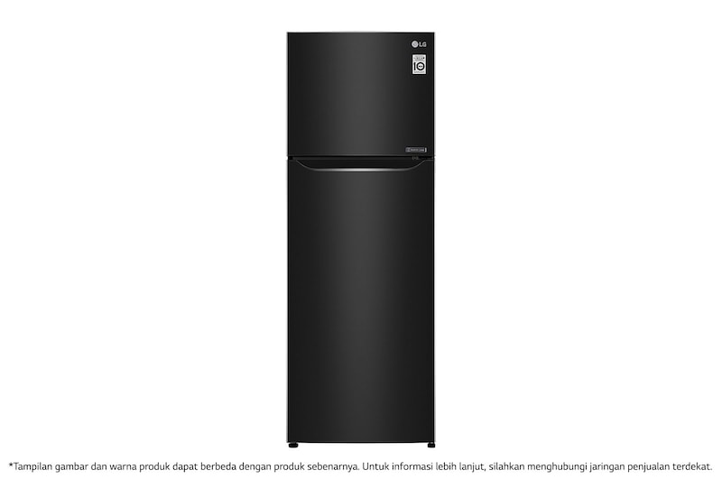 LG Kulkas 2 Pintu 333L gross/ 312L nett Smart Inverter Compressor dengan Door Cooling+™ dan Moving Ice Maker - Black Steel, GN-G372SXCB