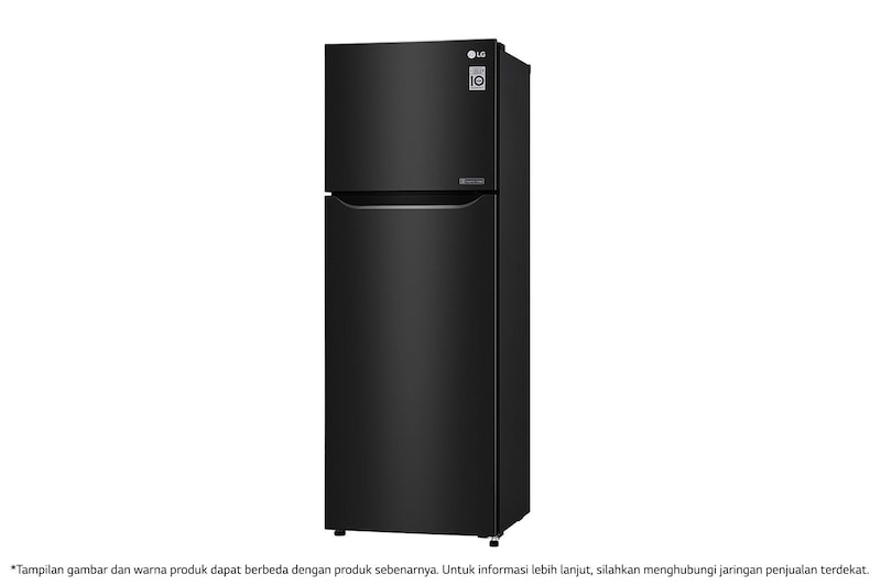 LG Kulkas 2 Pintu 333L gross/ 312L nett Smart Inverter Compressor dengan Door Cooling+™ dan Moving Ice Maker - Black Steel, GN-G372SXCB