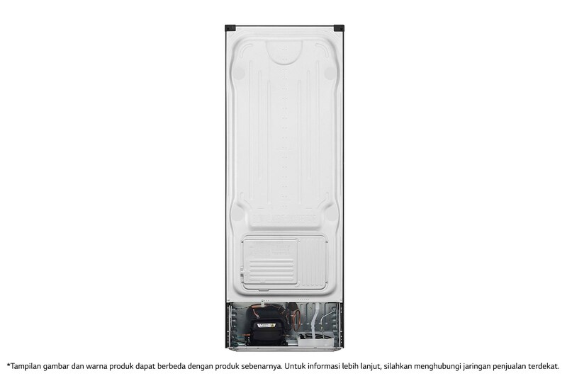 LG Kulkas 2 Pintu 333L gross/ 312L nett Smart Inverter Compressor dengan Door Cooling+™ dan Moving Ice Maker - Black Steel, GN-G372SXCB