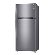 LG Kulkas 2 Pintu 437L gross/410L nett Inverter Linear Compressor dengan Door Cooling+™ dan Hygiene Fresh+™, ThinQ™ dengan WiFi - Platinum Silver, GN-H452HLHN