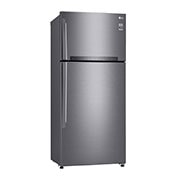 LG Kulkas 2 Pintu 437L gross/410L nett Inverter Linear Compressor dengan Door Cooling+™ dan Hygiene Fresh+™, ThinQ™ dengan WiFi - Platinum Silver, GN-H452HLHN