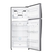 LG Kulkas 2 Pintu 437L gross/410L nett Inverter Linear Compressor dengan Door Cooling+™ dan Hygiene Fresh+™, ThinQ™ dengan WiFi - Platinum Silver, GN-H452HLHN