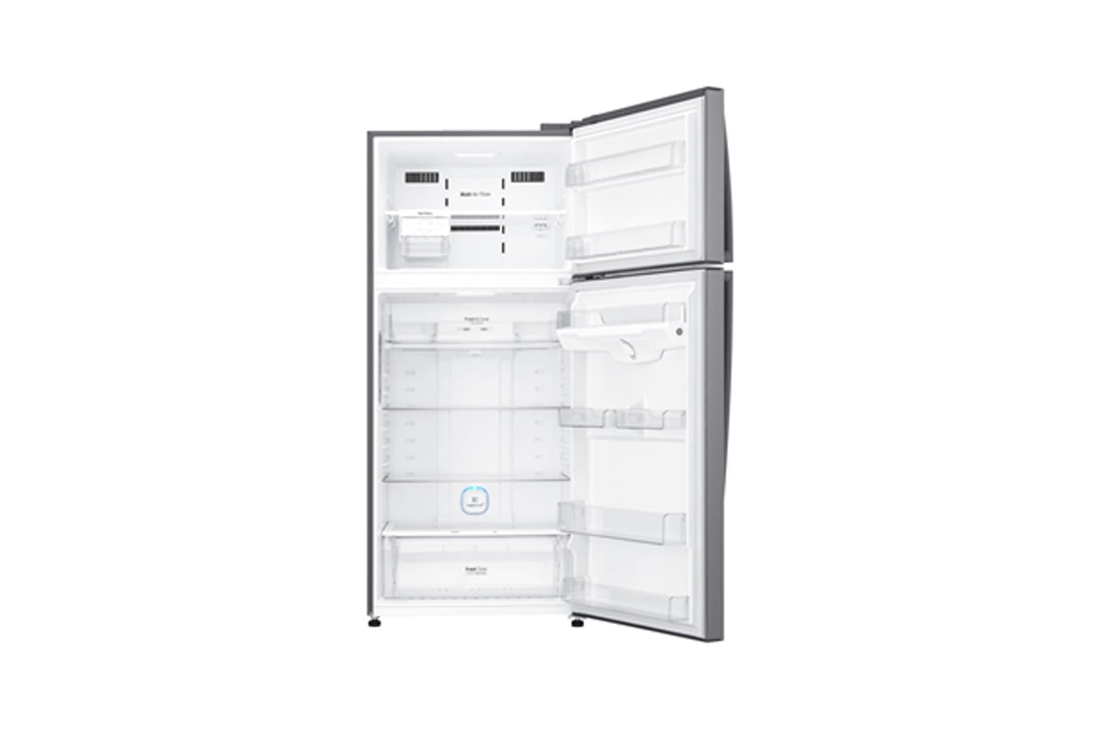 LG Kulkas 2 Pintu 516L Smart Inverter Compressor - Silver, GN-H602HLHL