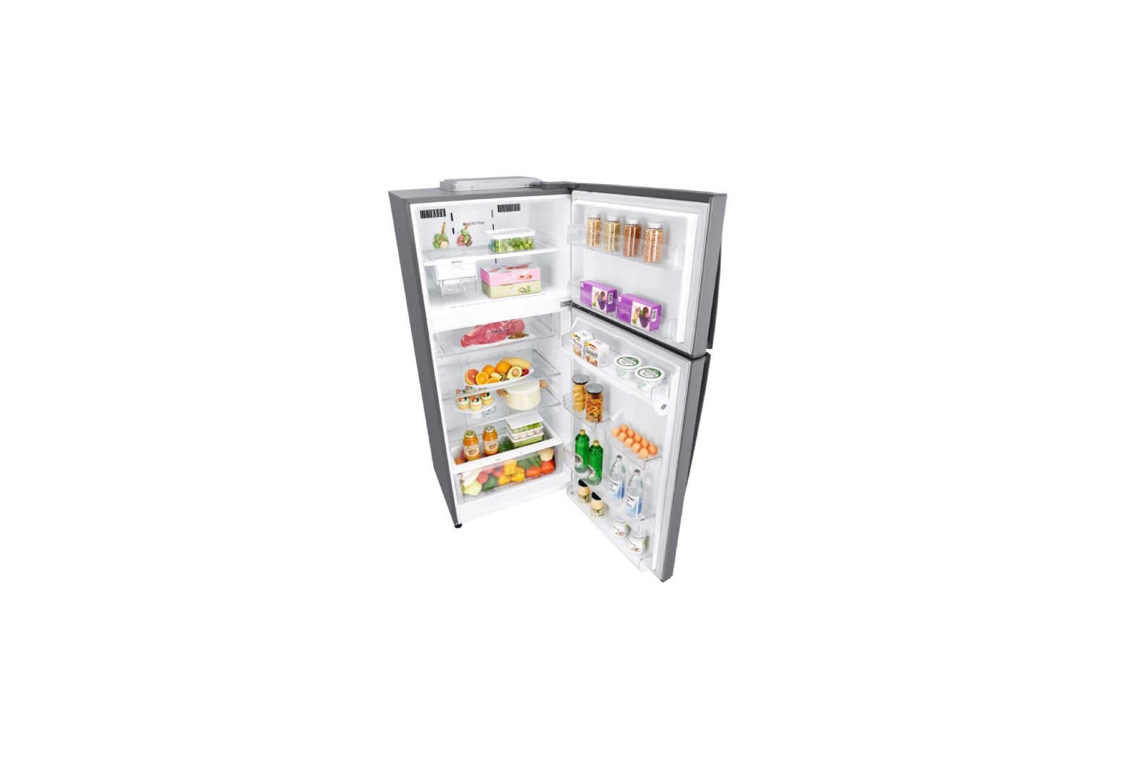 LG Kulkas 2 Pintu 516L Smart Inverter Compressor - Silver, GN-H602HLHL