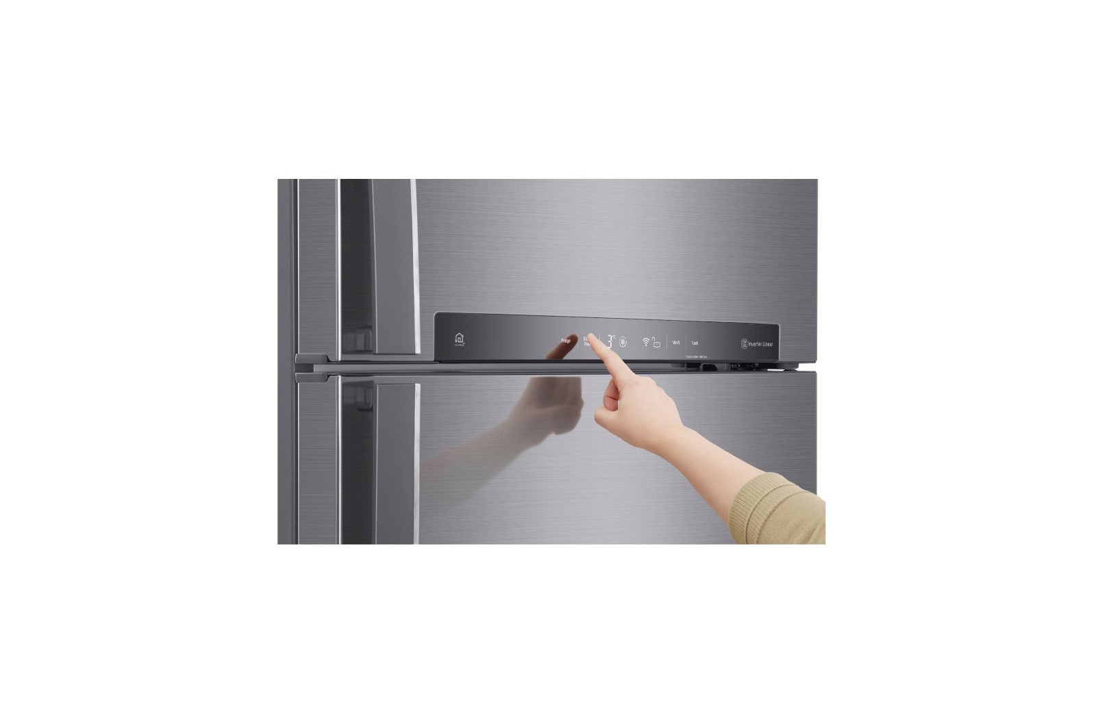 LG Kulkas 2 Pintu 516L Smart Inverter Compressor - Silver, GN-H602HLHL