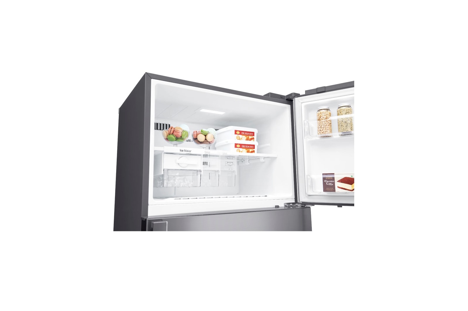 LG Kulkas 2 Pintu 516L Smart Inverter Compressor - Silver, GN-H602HLHL