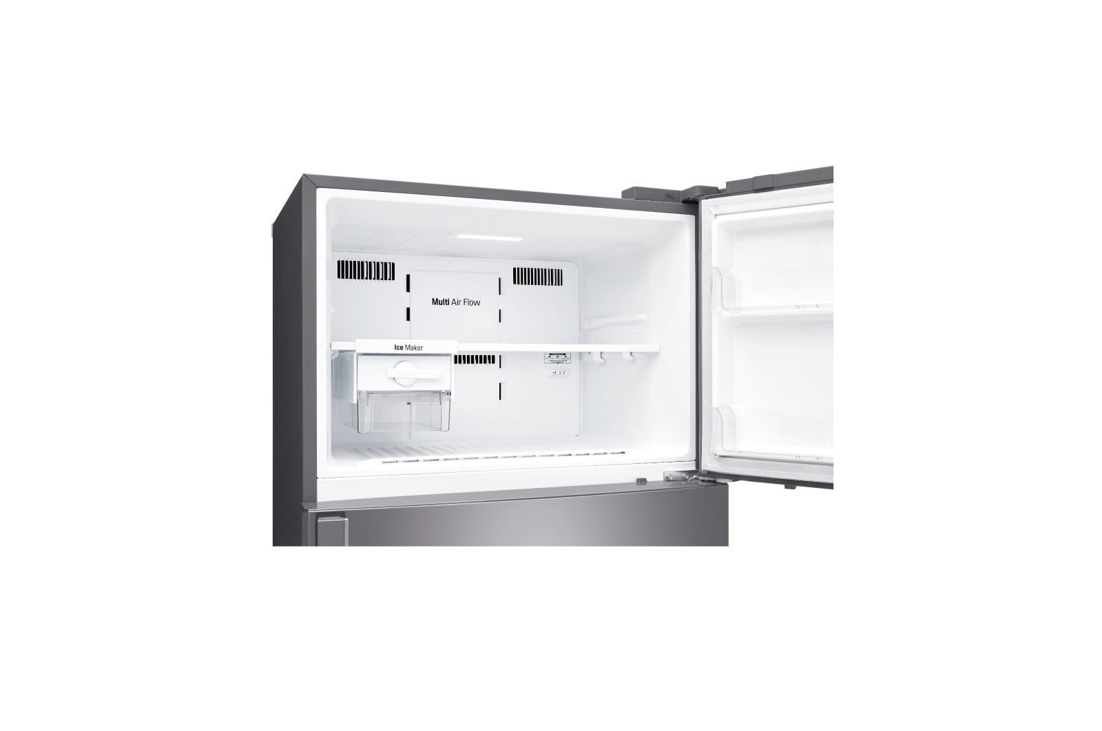 LG Kulkas 2 Pintu 516L Smart Inverter Compressor - Silver, GN-H602HLHL