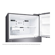 LG Kulkas 2 Pintu 516L gross / 475L nett Smart Inverter Compressor dan Layar LED sentuh, ThinQ™ dengan WiFi – Black Steel, GN-H602HXHL