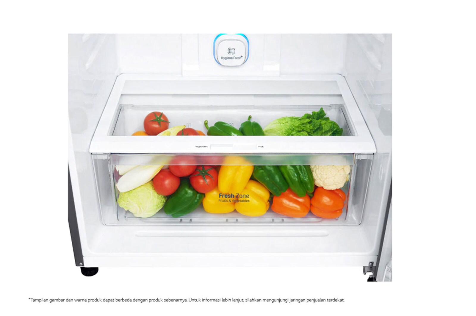 LG Kulkas 2 Pintu 516L gross / 475L nett Smart Inverter Compressor dan Layar LED sentuh, ThinQ™ dengan WiFi – Black Steel, GN-H602HXHL