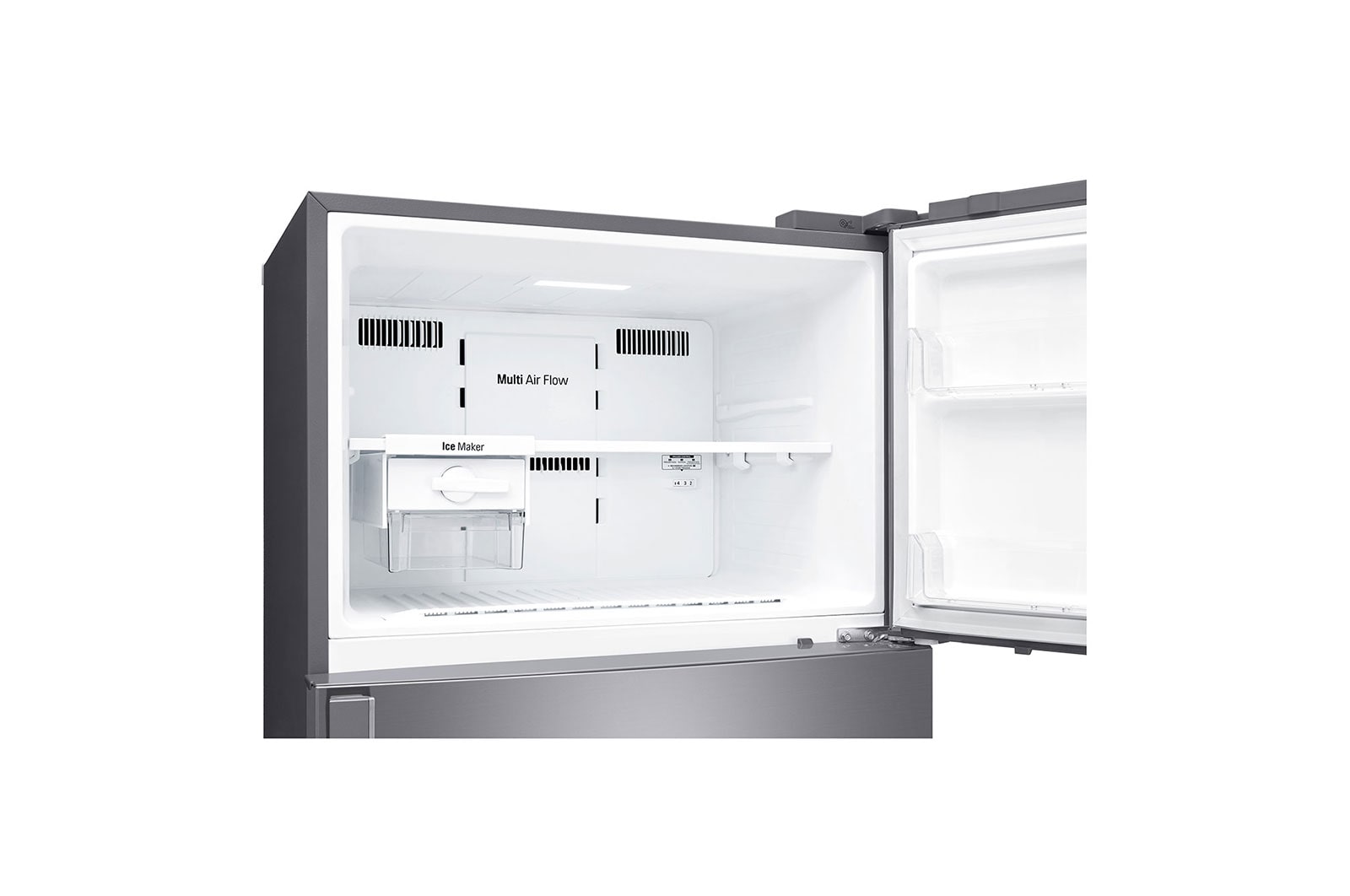 LG Kulkas 2 Pintu 547L Smart Inverter Compressor - Silver, GN-H702HLHL