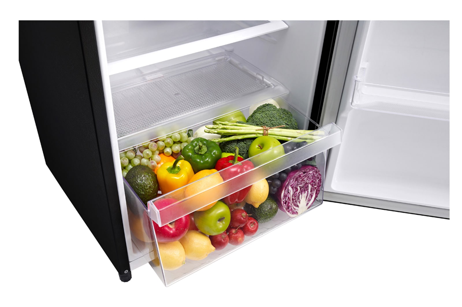 LG Kulkas 1 Pintu 164 L Smart Inverter Compressor dengan Handel Saku Ergonomis - Hitam, GN-INV201BK