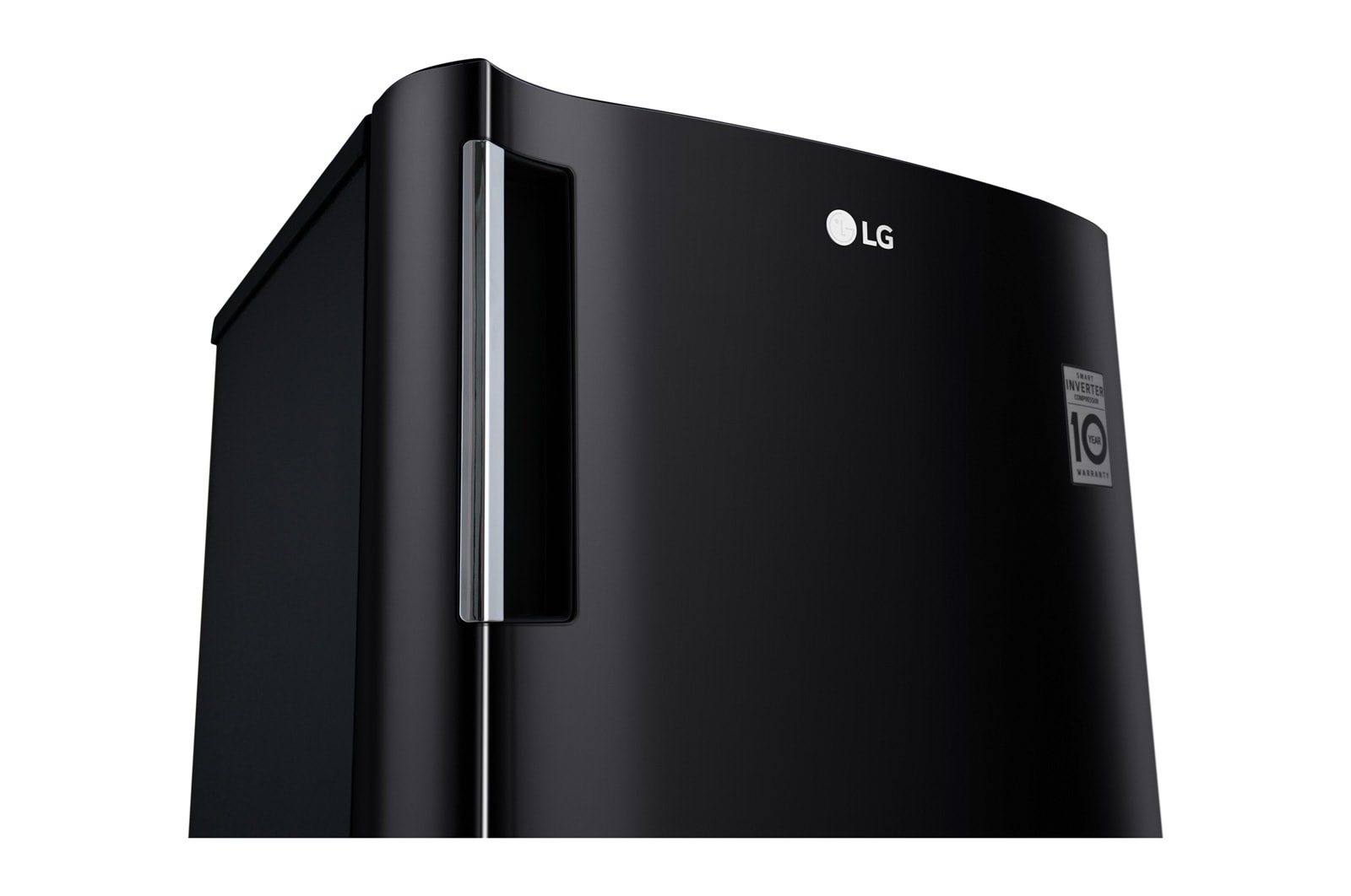 LG Kulkas 1 Pintu 164 L Smart Inverter Compressor dengan Handel Saku Ergonomis - Hitam, GN-INV201BK