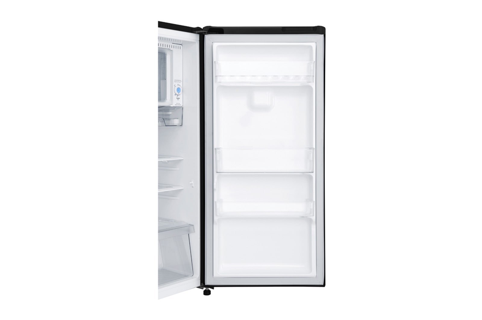 LG Kulkas 1 Pintu 164 L Smart Inverter Compressor dengan Handel Saku Ergonomis - Hitam, GN-INV201BK