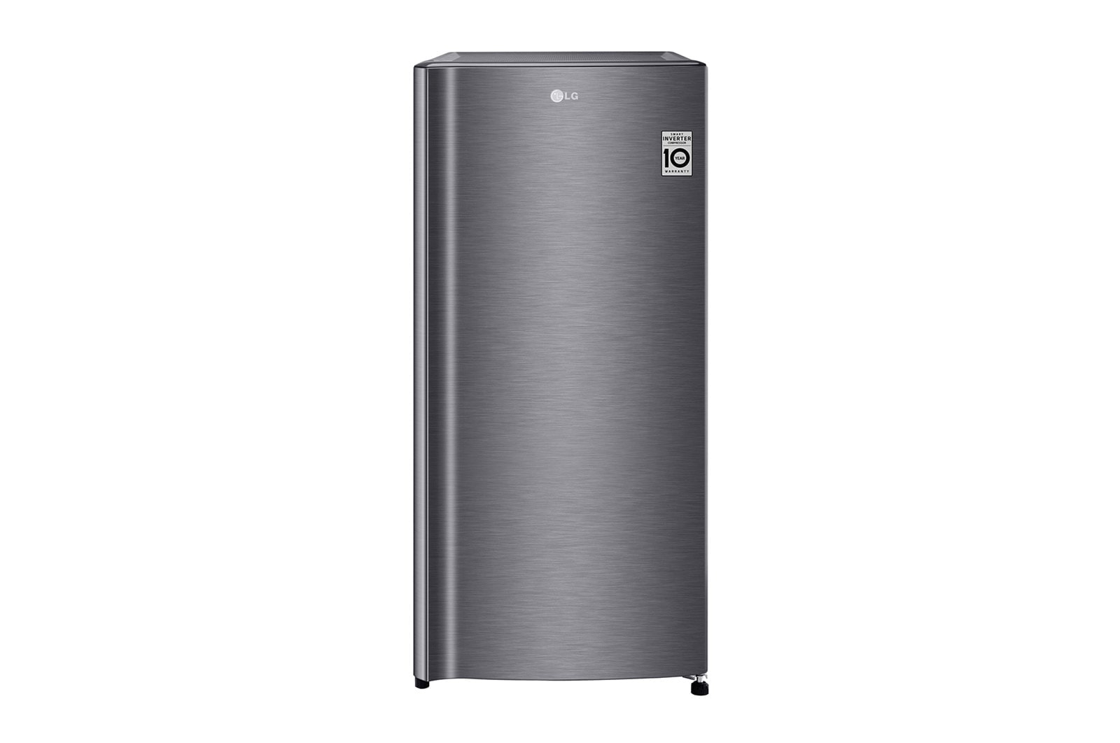 LG Kukas 1 Pintu 169L gross/ 164L nett dengan kotak buah dan sayuran yang lebih besar - Dark Graphite Steel, GN-INV201DL