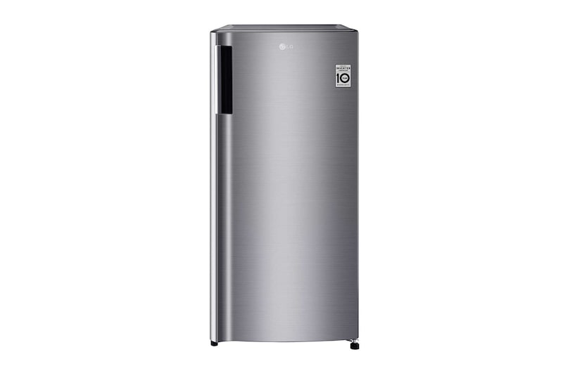 LG Kulkas 1 Pintu 169L gross / 164L nett Smart Inverter Compressor dan Boks Sayur Besar - Platinum, GN-INV201SL