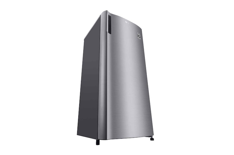 LG Kulkas 1 Pintu 169L gross / 164L nett Smart Inverter Compressor dan Boks Sayur Besar - Platinum, GN-INV201SL
