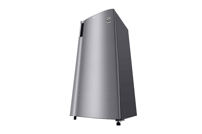 LG Kulkas 1 Pintu 169L gross / 164L nett Smart Inverter Compressor dan Boks Sayur Besar - Platinum, GN-INV201SL