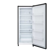 LG Freezer 1 Pintu 171L gross/165L nett dengan kompresor Inverter dan Kotak Sayuran Besar - Hitam, GN-INV304BK