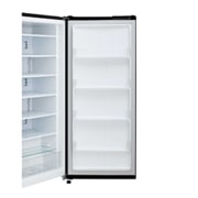 LG Freezer 1 Pintu 171L gross/165L nett dengan kompresor Inverter dan Kotak Sayuran Besar - Hitam, GN-INV304BK