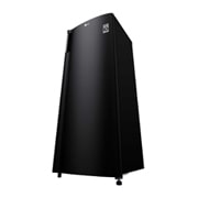 LG Freezer 1 Pintu 171L gross/165L nett dengan kompresor Inverter dan Kotak Sayuran Besar - Hitam, GN-INV304BK