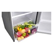 LG Kulkas 1 Pintu 199L dengan Kotak Sayur Besar dan Handel Pintu Ergonomis - Platinum, GN-Y331SLB