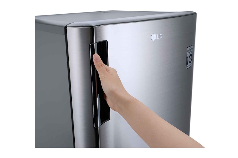 LG Kulkas 1 Pintu 199L dengan Kotak Sayur Besar dan Handel Pintu Ergonomis - Platinum, GN-Y331SLB