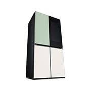 LG Kulkas LG InstaView™ Objet Collection, 617L Slim Multi-Door dengan Mist Green Glass, GR-A24FQSMB