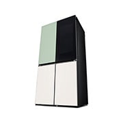 LG Kulkas LG InstaView™ Objet Collection, 617L Slim Multi-Door dengan Mist Green Glass, GR-A24FQSMB