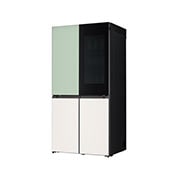 LG Kulkas LG InstaView™ Objet Collection, 617L Slim Multi-Door dengan Mist Green Glass, GR-A24FQSMB