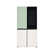 LG Kulkas LG InstaView™ Objet Collection, 617L Slim Multi-Door dengan Mist Green Glass, GR-A24FQSMB