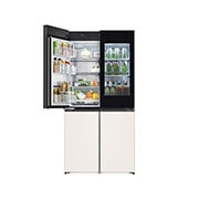 LG Kulkas LG InstaView™ Objet Collection, 617L Slim Multi-Door dengan Mist Green Glass, GR-A24FQSMB