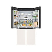 LG Kulkas LG InstaView™ Objet Collection, 617L Slim Multi-Door dengan Mist Green Glass, GR-A24FQSMB