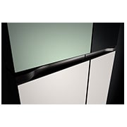 LG Kulkas LG InstaView™ Objet Collection, 617L Slim Multi-Door dengan Mist Green Glass, GR-A24FQSMB