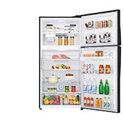LG Kulkas 2 Pintu 630L gross /592L nett Inverter Linear Compressor dengan Hygiene Fresh+™, ThinQ™ dengan WiFi - Hitam Matte, GR-H802HQHU