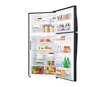 LG Kulkas 2 Pintu 630L gross /592L nett Inverter Linear Compressor dengan Hygiene Fresh+™, ThinQ™ dengan WiFi - Hitam Matte, GR-H802HQHU