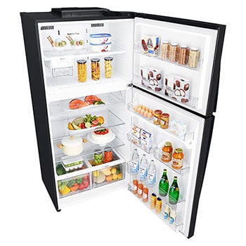 LG Kulkas 2 Pintu 630L gross /592L nett Inverter Linear Compressor dengan Hygiene Fresh+™, ThinQ™ dengan WiFi - Hitam Matte, GR-H802HQHU