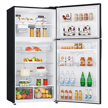 LG Kulkas 2 Pintu 630L gross /592L nett Inverter Linear Compressor dengan Hygiene Fresh+™, ThinQ™ dengan WiFi - Hitam Matte, GR-H802HQHU