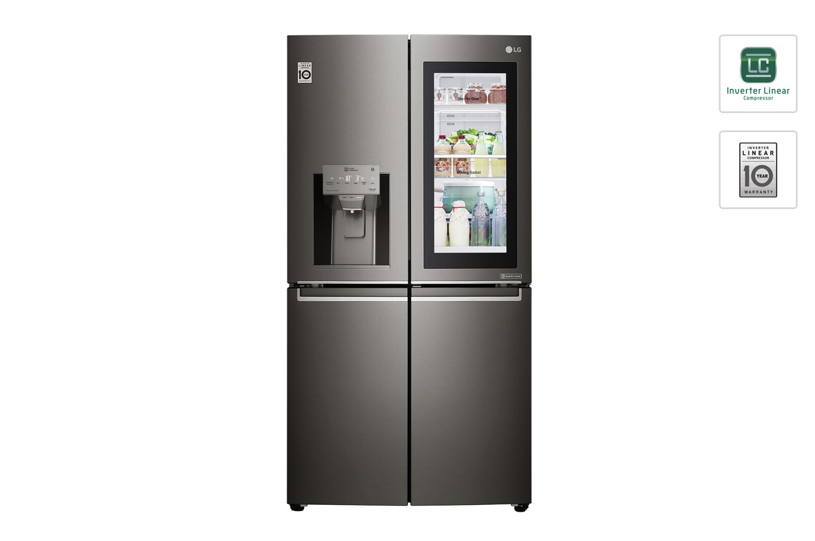Front view of Kulkas Multi Door InstaView Door-in-Door™ - Inverter Linear Compressor GR-X31FTMHL