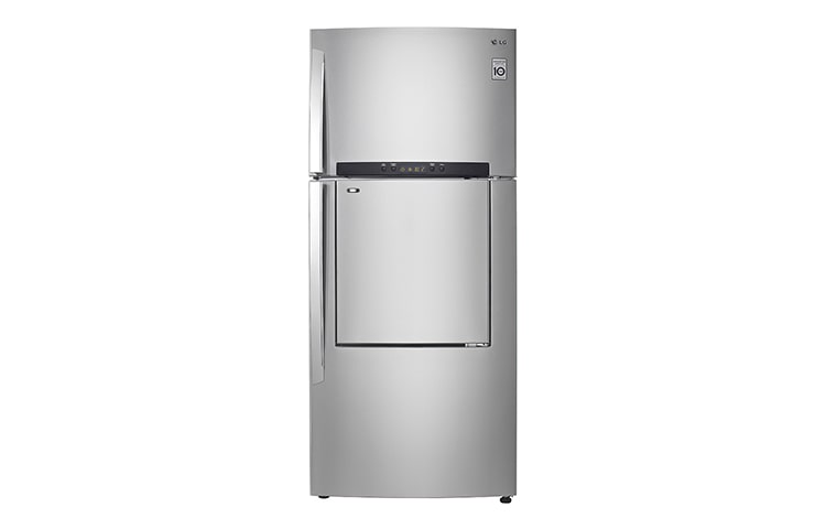 Front view of 510L STAINLESS STEEL VCM TOP FREEZER WITH DOOR-IN-DOOR™ GC-D512HLAL