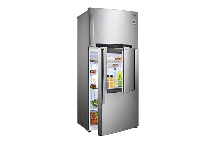 LG 510L STAINLESS STEEL VCM TOP FREEZER WITH DOOR-IN-DOOR™, GC-D512HLAL