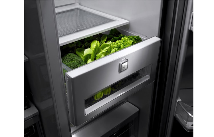 LG side by side refrigerator dengan kapasitas 659L dilengkapi dengan Touch LED Display, GC-J237AGXN