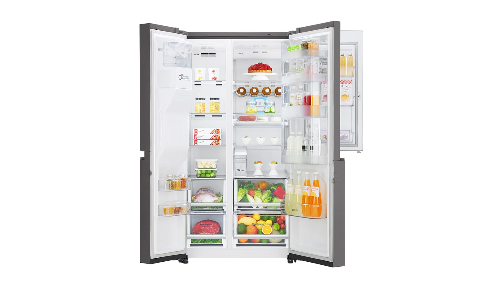 LG Kulkas Side by Side Door-in-Door™ - In-door Ice Maker, GC-J247CKAV