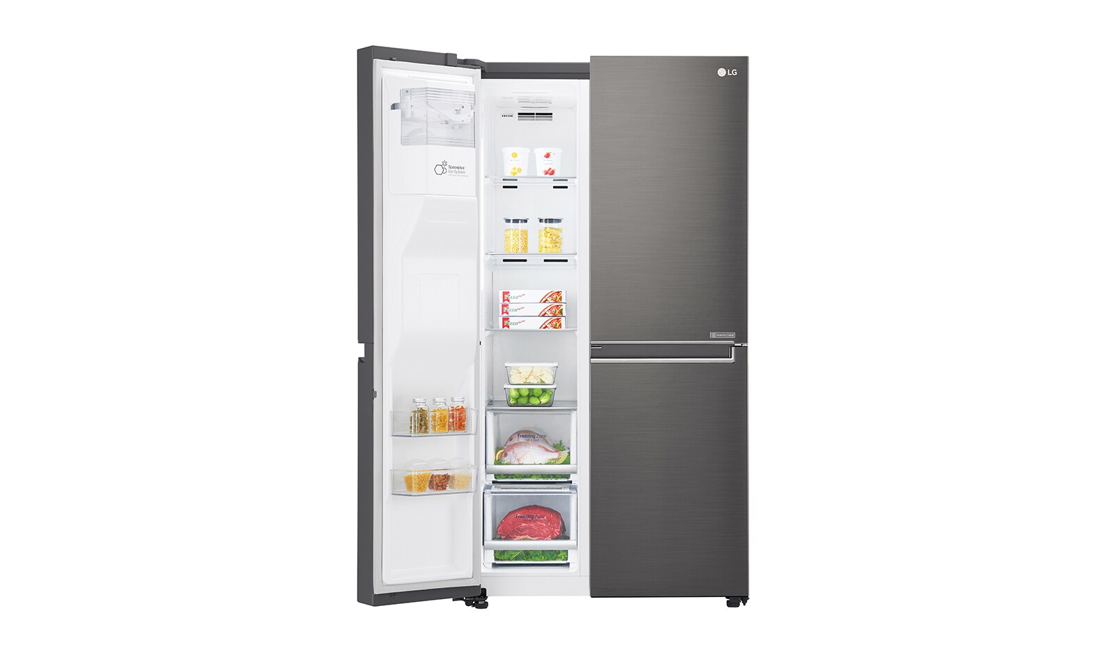 LG Kulkas Side by Side Door-in-Door™ - In-door Ice Maker, GC-J247CKAV