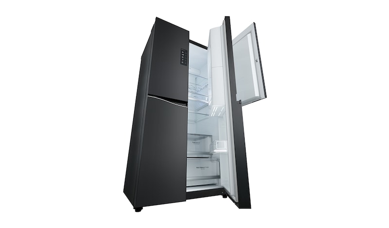 LG Kulkas Side by Side Door-in-Door™ - Luminous Black Glass, GC-M247UGBV