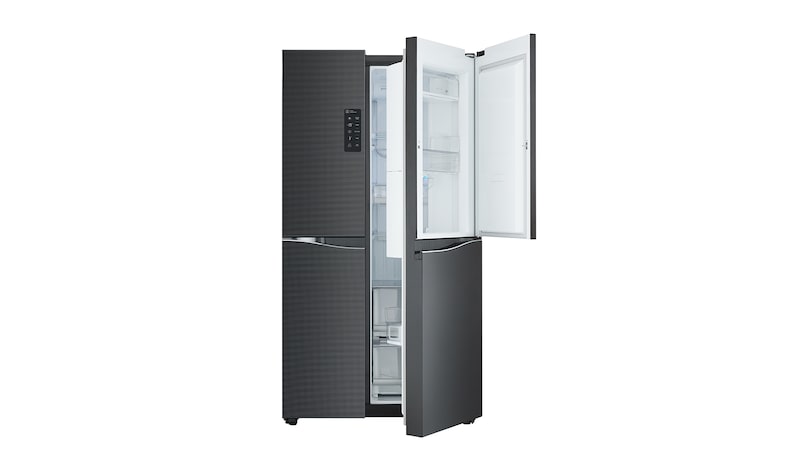 LG Kulkas Side by Side Door-in-Door™ - Luminous Black Glass, GC-M247UGBV
